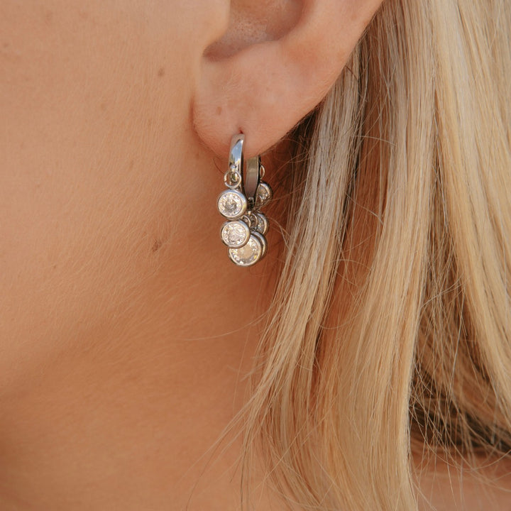 Crystal Cascade Hoops
