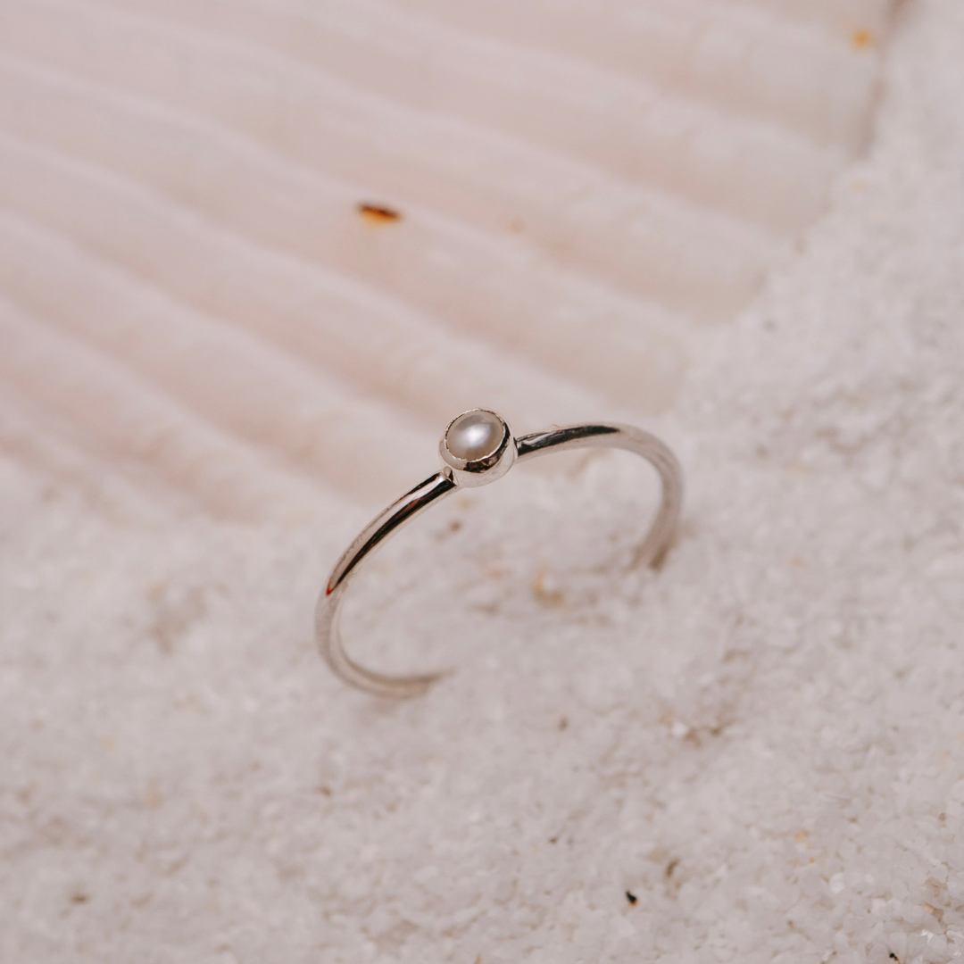 Tiny Treasure Pearl Ring