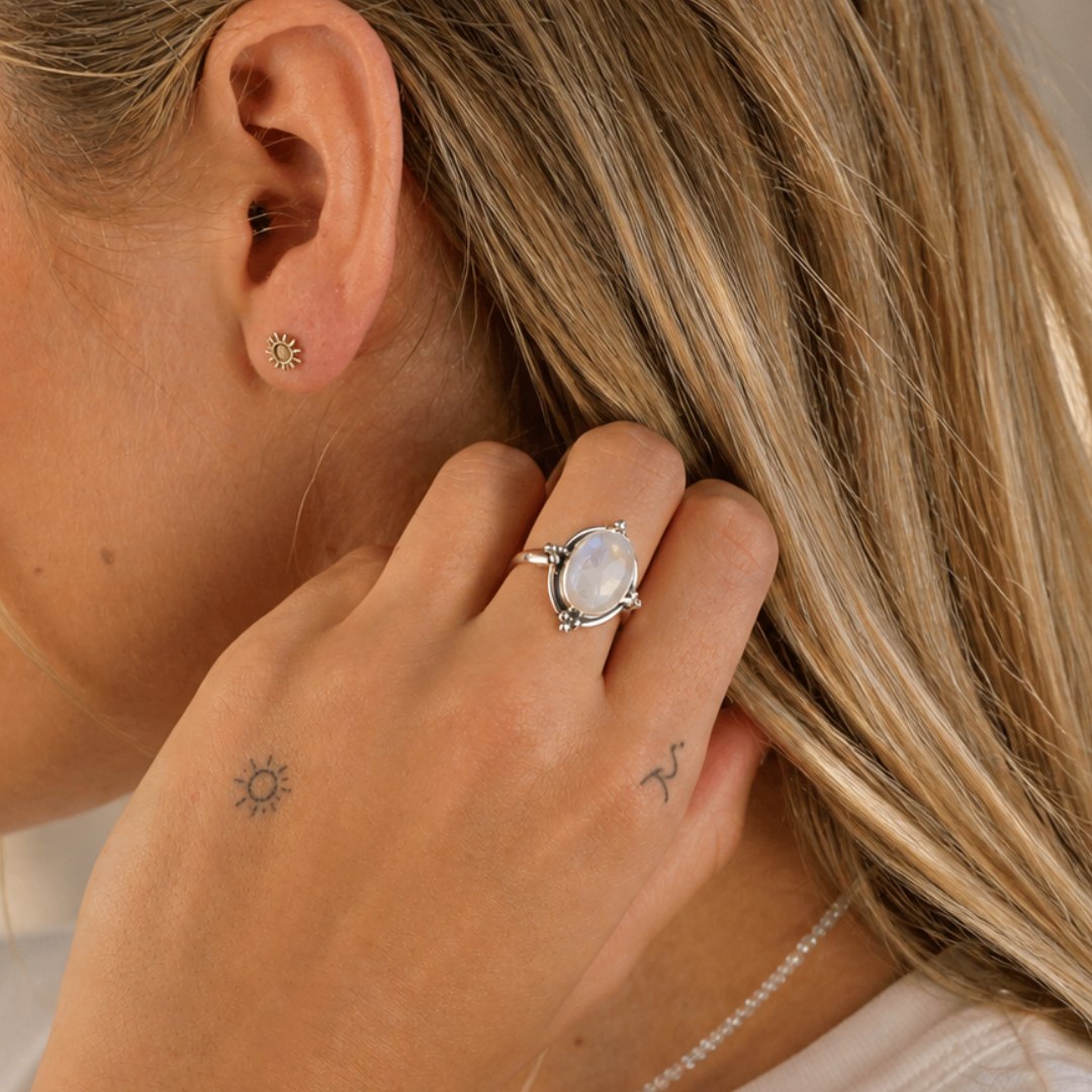Etheral Moonstone Ring