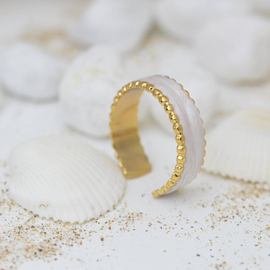 Ivory Tide Thumb Ring