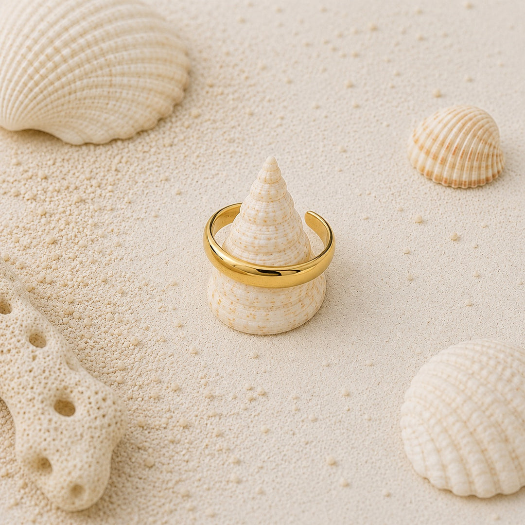 Signature Waterproof Gold Toe Ring
