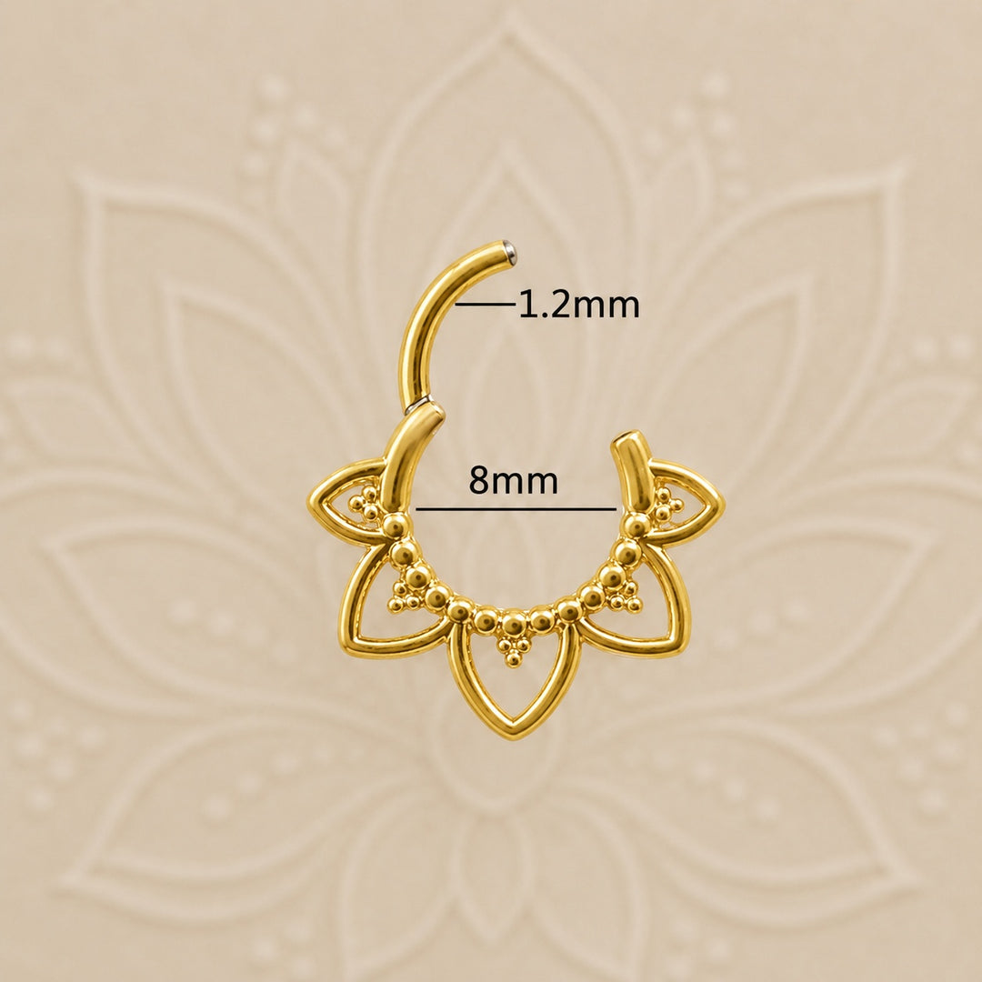 Gold Lotus Huggies