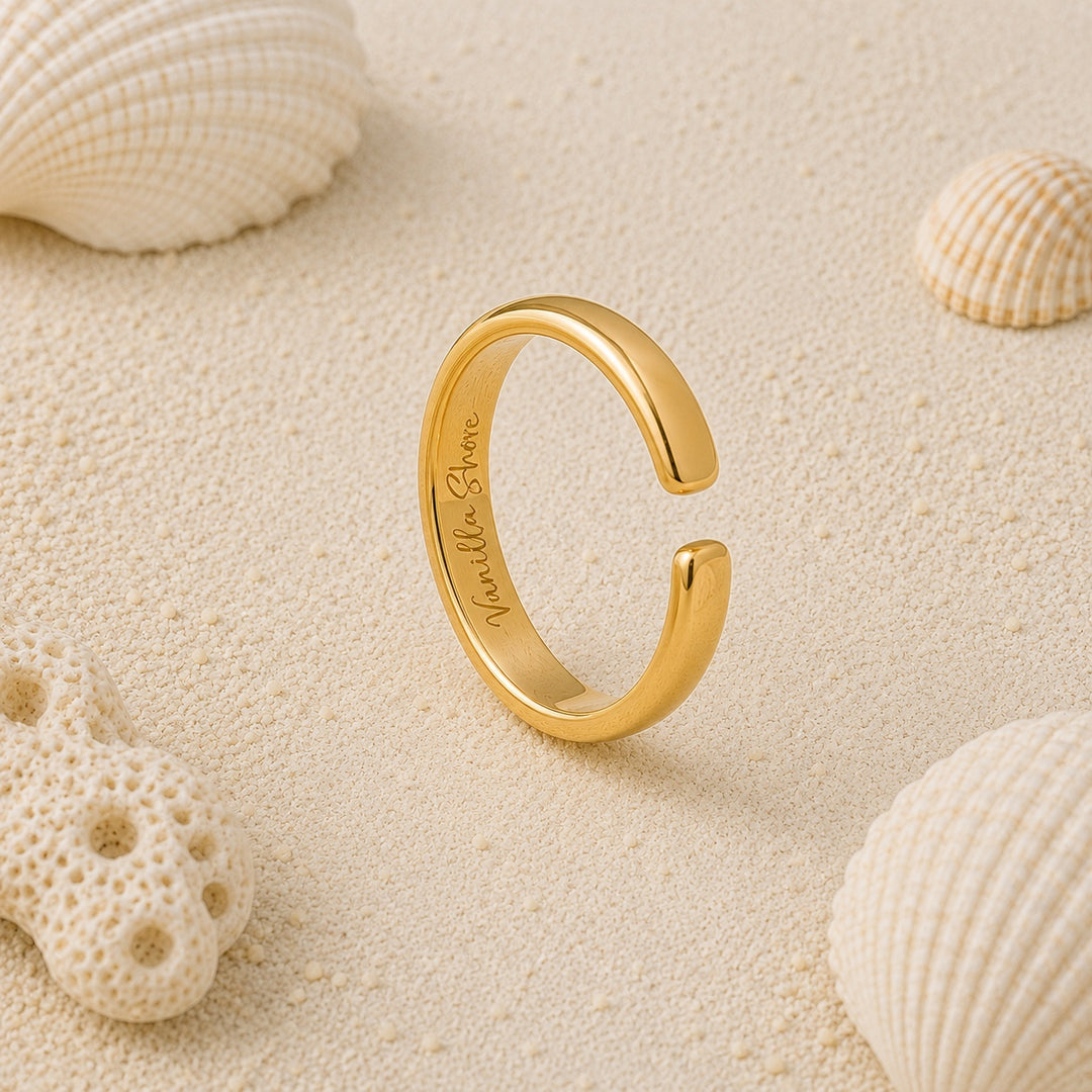 Signature Waterproof Gold Toe Ring
