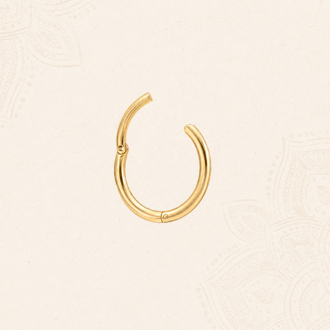 Hinged Nose Ring - Waterproof Gold
