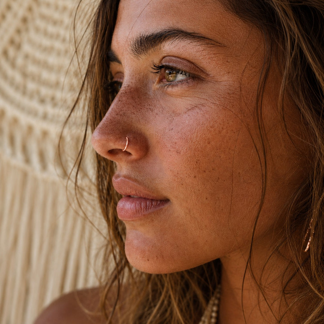 Hinged Nose Ring - Rose Gold