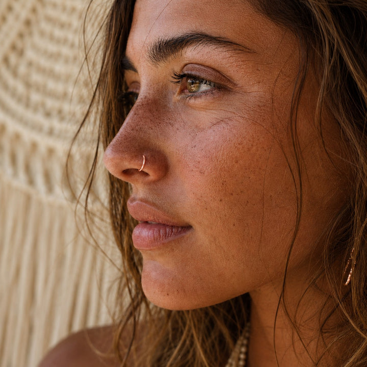 Hinged Nose Ring - Rose Gold