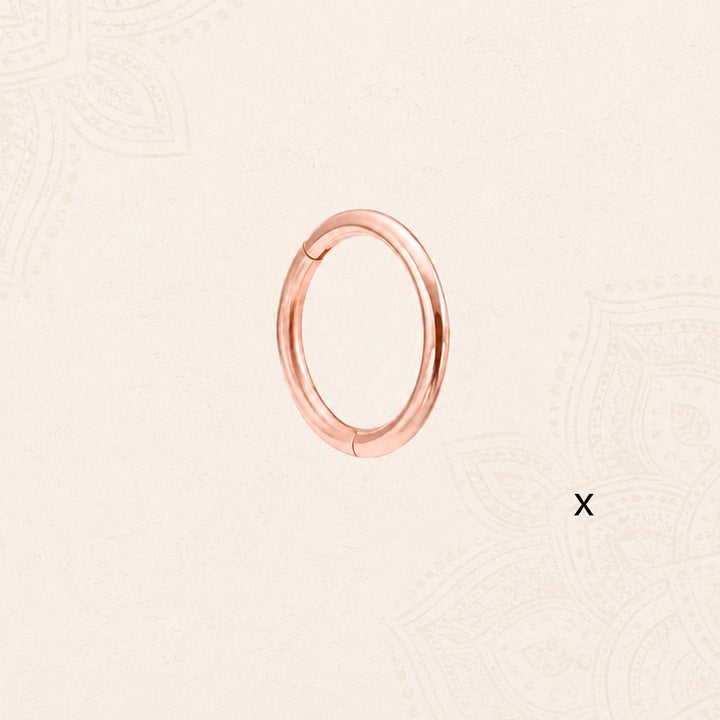 Hinged Nose Ring - Rose Gold