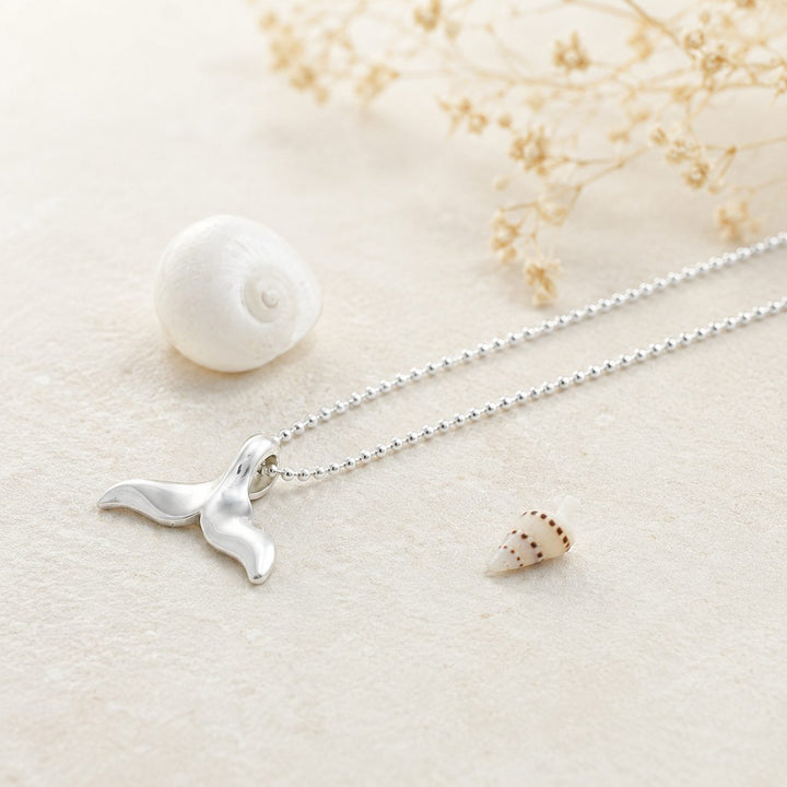 Dainty Whale Tail Necklace