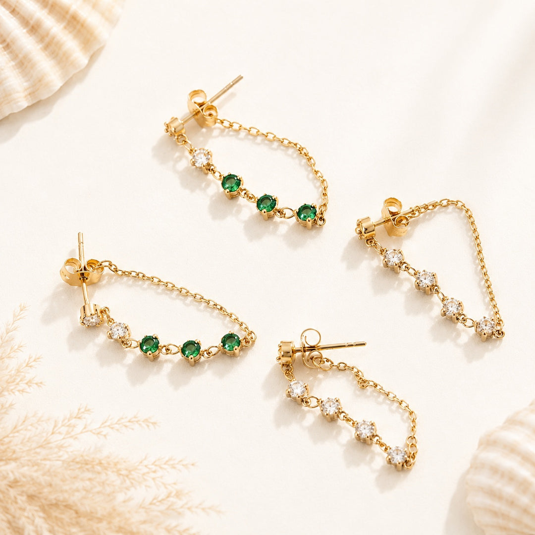 Golden Chain Studs