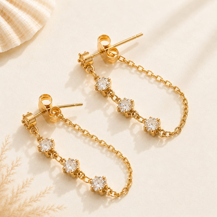 Golden Chain Studs