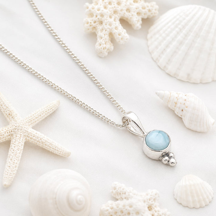 Tiny Larimar Necklace