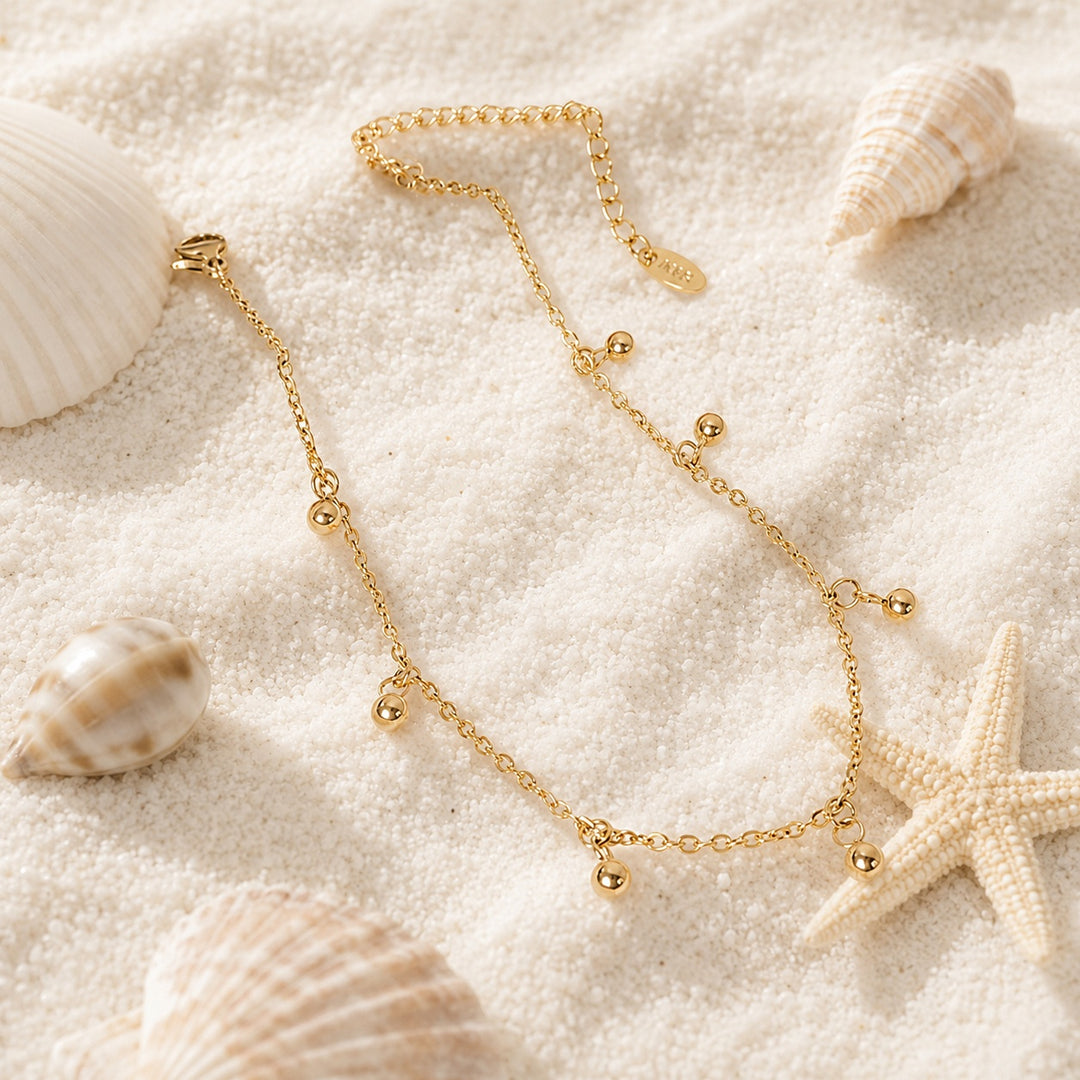 Golden Whisper Anklet