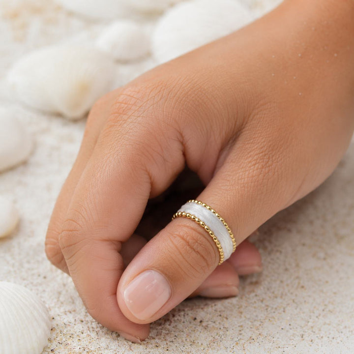Ivory Tide Thumb Ring