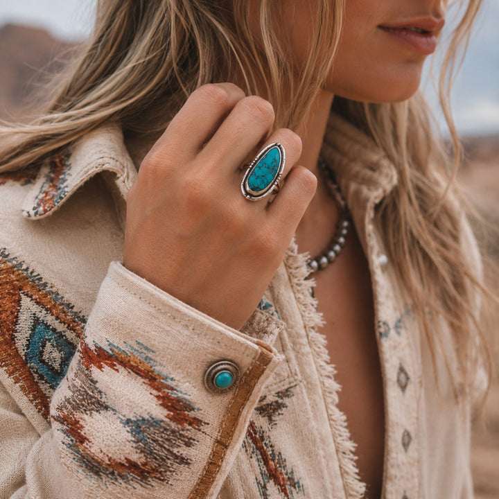 Navajo Deep Green Ring