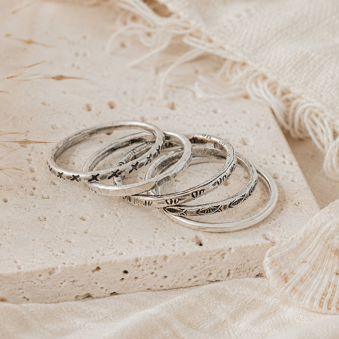 Gypsy Lovin' Set of Five Stacking Rings