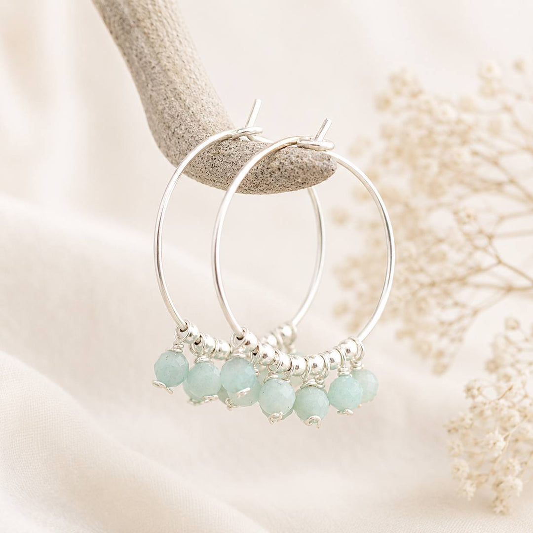 Amazonite Gypsy Hoops