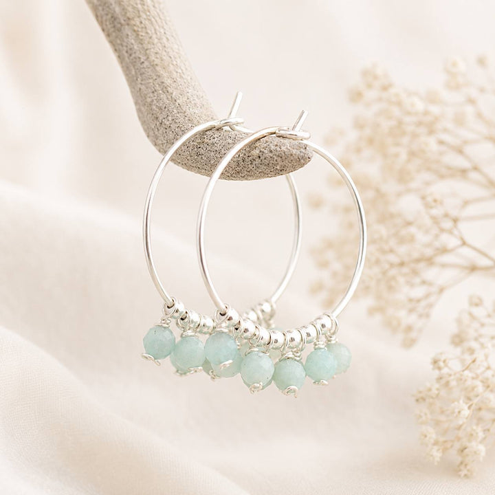 Amazonite Gypsy Hoops