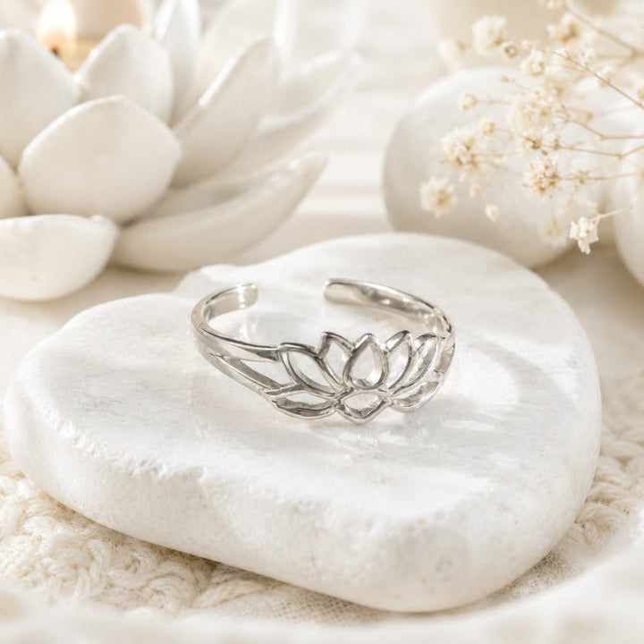 Lotus Flower Toe Ring