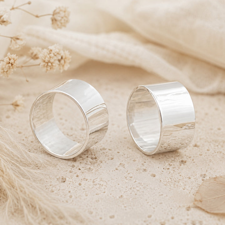 Polished Sterling Silver Wide Band Ring