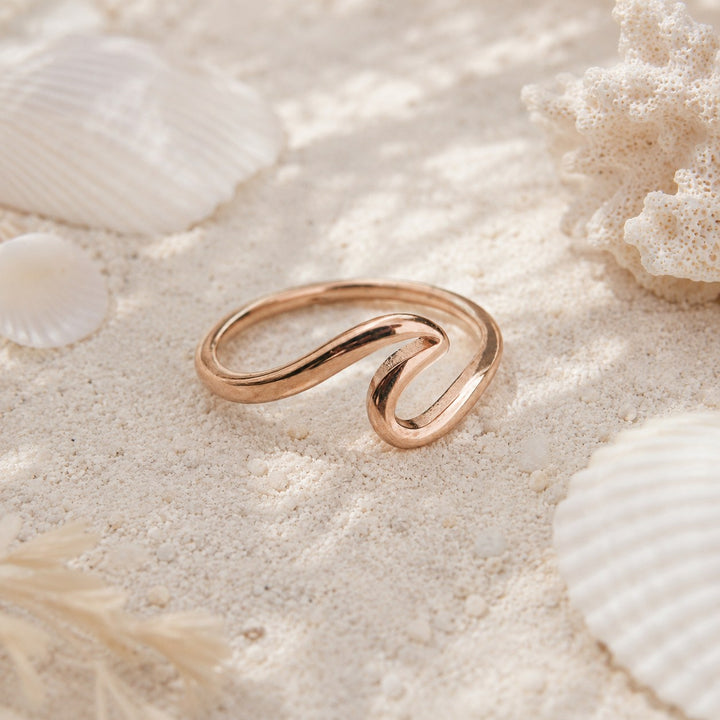 Rose Gold - Saltwater Wave Ring