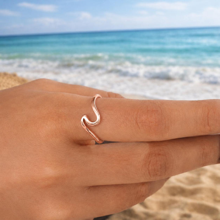 Rose Gold - Saltwater Wave Ring