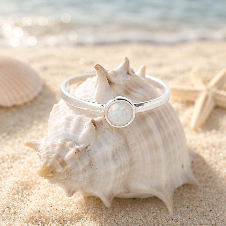 Sparkling Little Fire Snow Ring