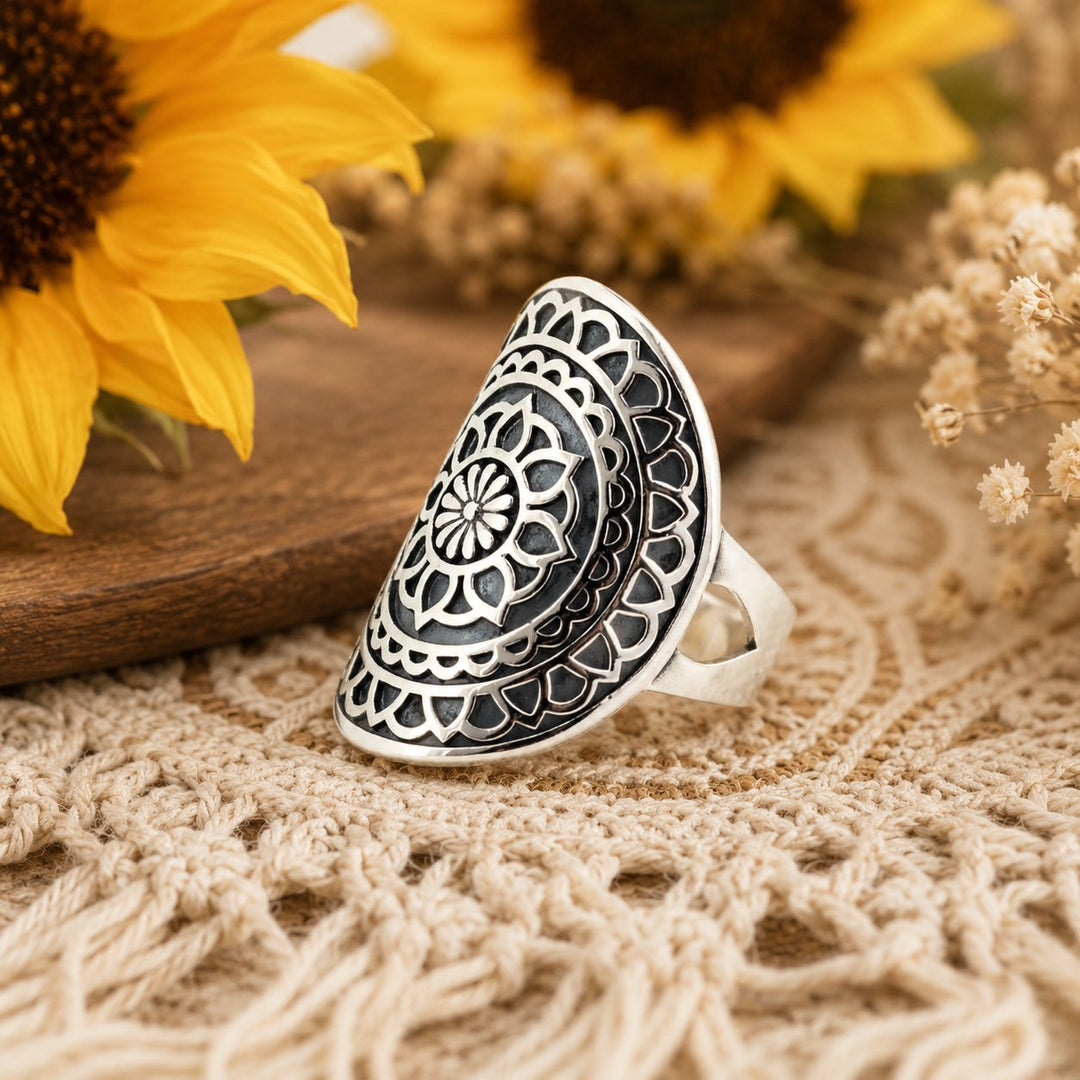 Bohemian Sunflower Ring