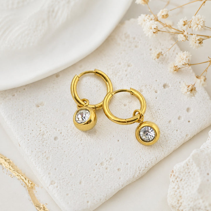 Little Crystal Ball Hoops