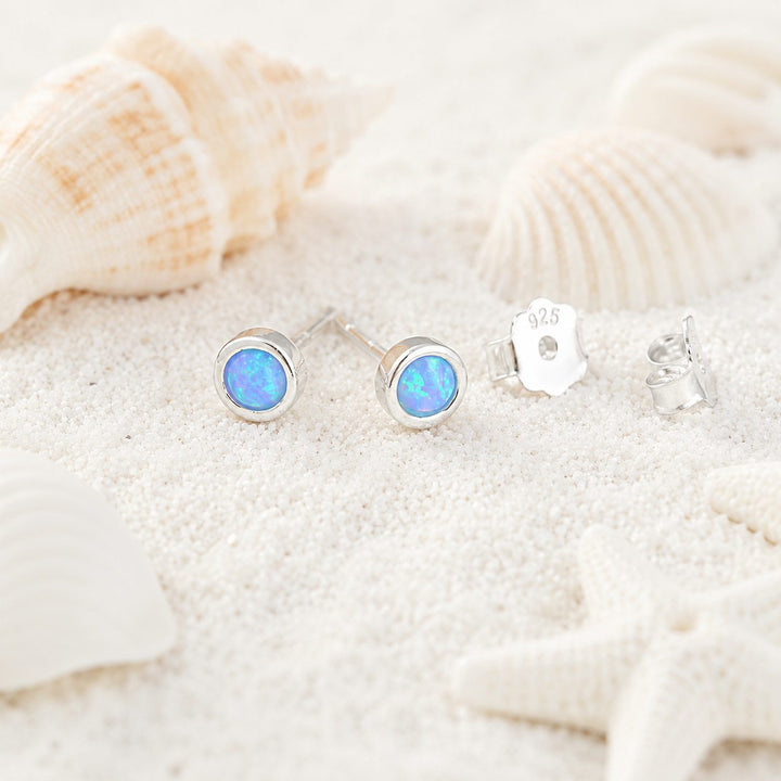 Sparkling Azure Studs