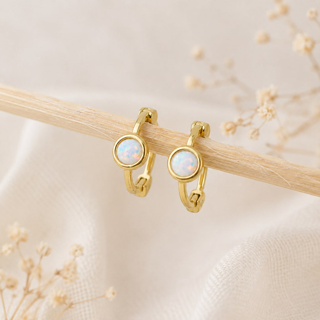 Mini Gold Fire Snow Hoops