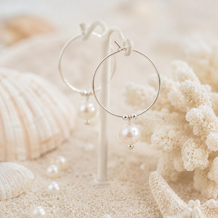 Pearl Hoops