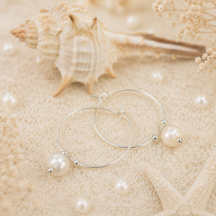 Pearl Hoops
