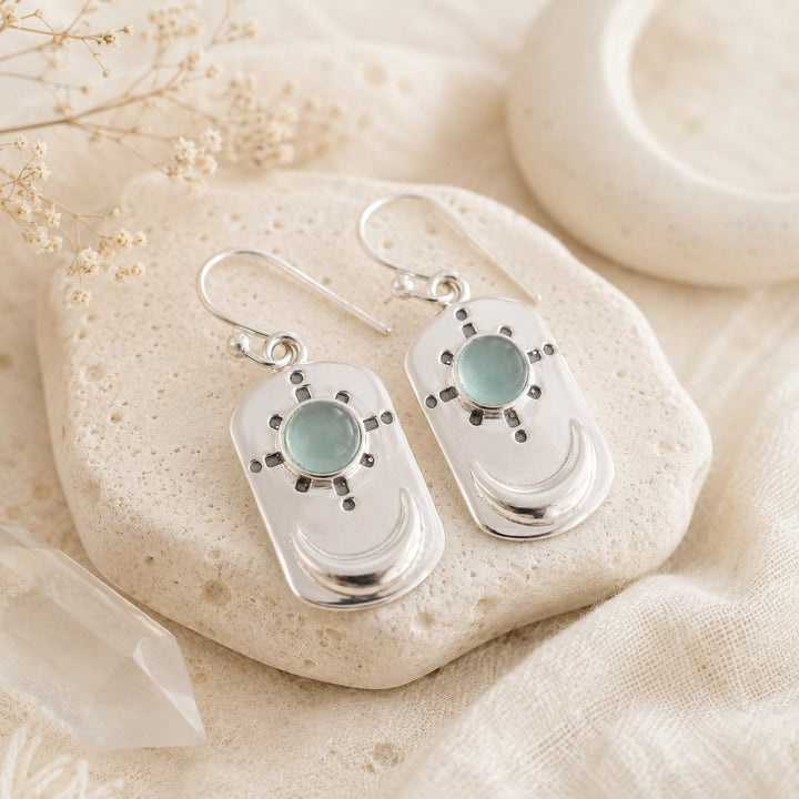 Lunar Chalcedony Earrings
