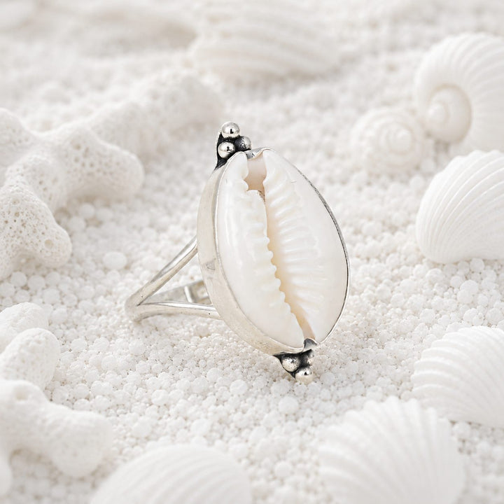 Kira Cowrie Shell Ring