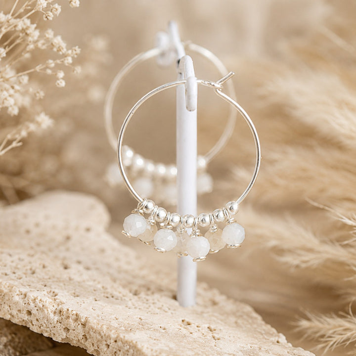 Moonstone Gypsy Hoops