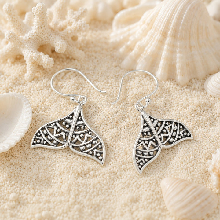 Ocean Soul Whale Tail Earrings