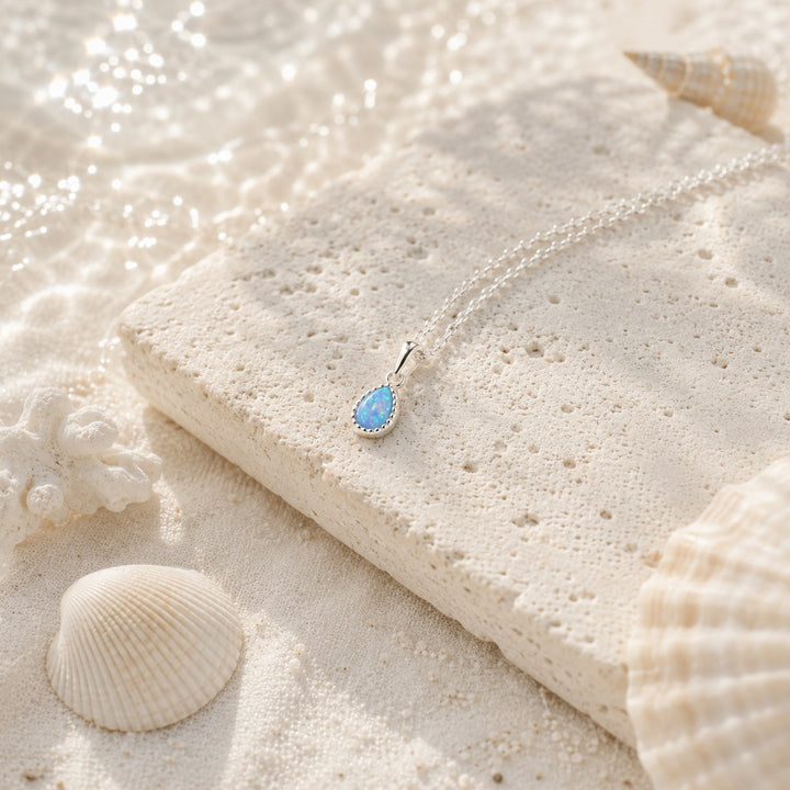 Azure Dewdrop Necklace