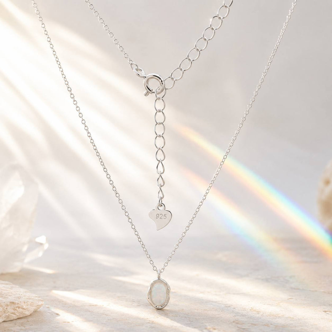 Dainty Fire Snow Necklace