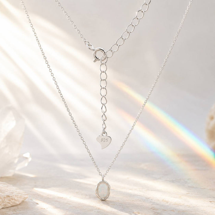 Dainty Fire Snow Necklace