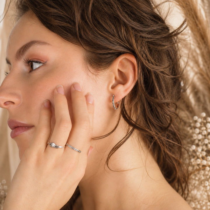 Mini Dotted Hoops