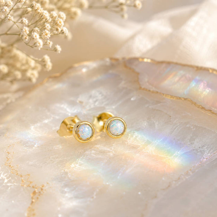 Golden Fire Snow Studs