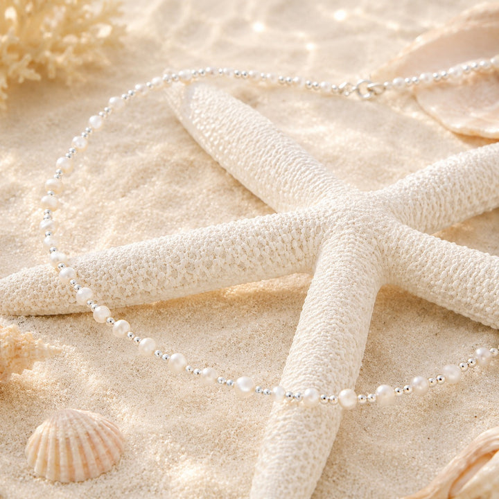 Silver Seas Pearl Choker