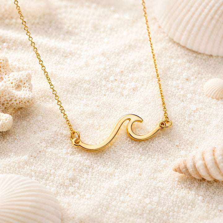 Golden Wave Necklace