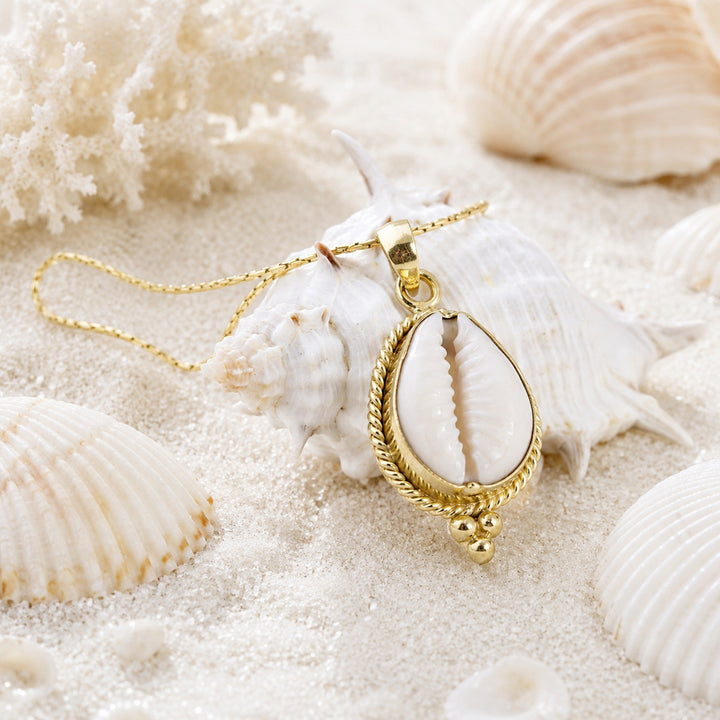 Gold Cowrie Necklace