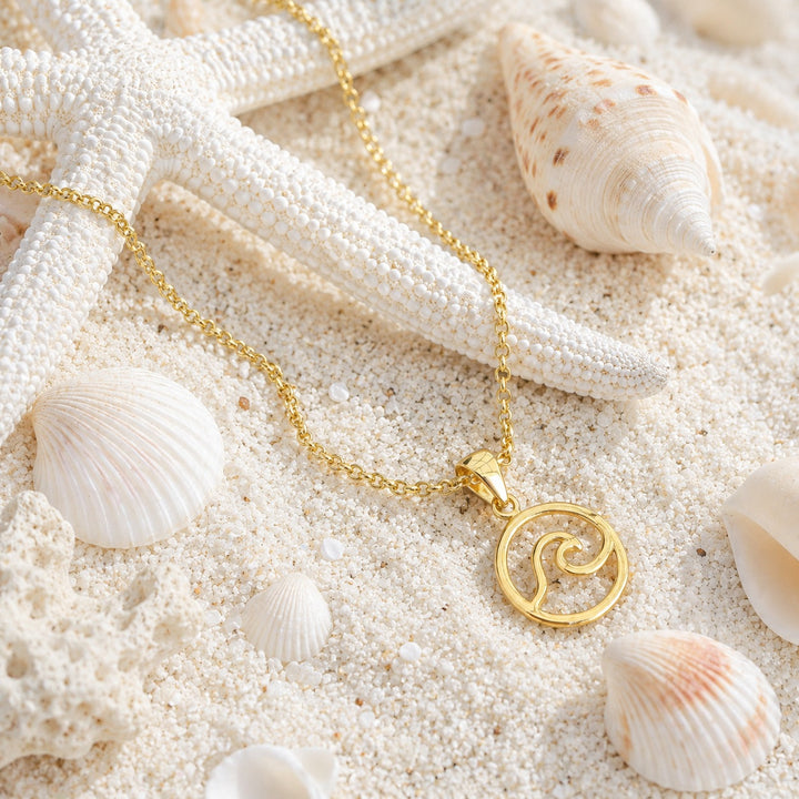 Gold Wave Necklace