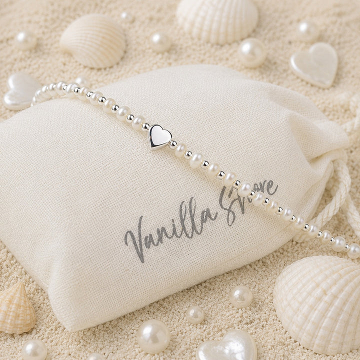Pure Heart Pearl Bracelet
