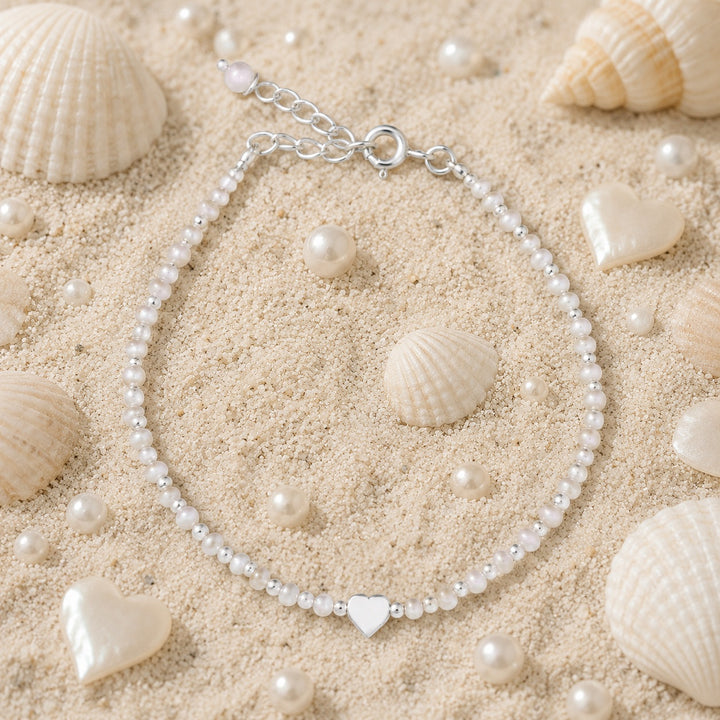 Pure Heart Pearl Bracelet