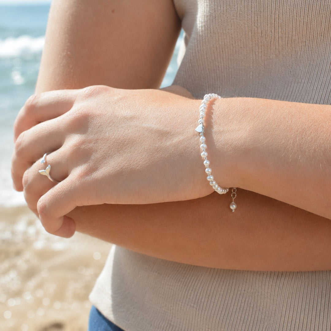 Pure Heart Pearl Bracelet
