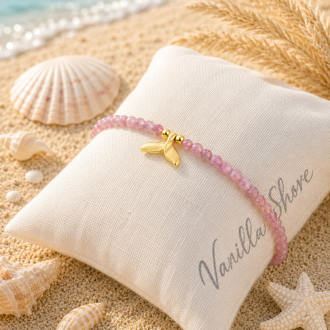Golden Gem Whale Tail Bracelets