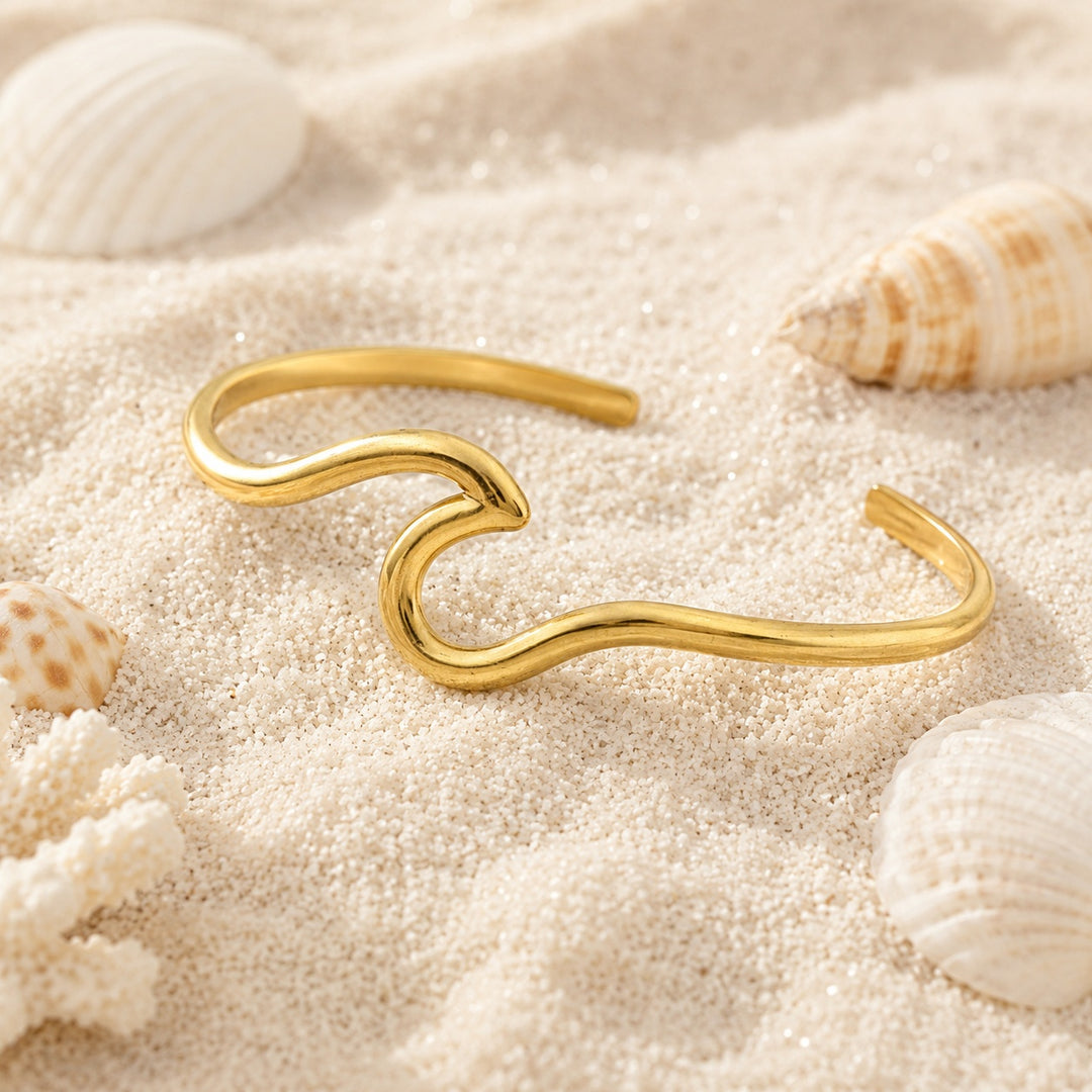 Golden Wave Cuff